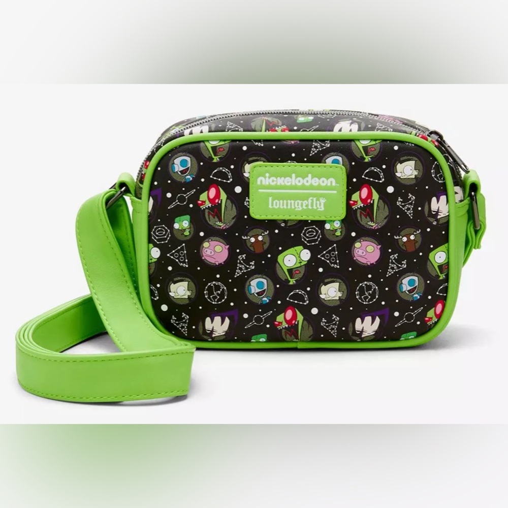 Loungefly Green Invader Zim Crossbody Bag NWT